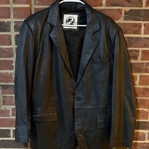 Men's Black Leather Jacket